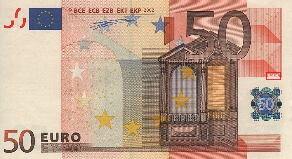 Billet de 50 € 2002 Italie