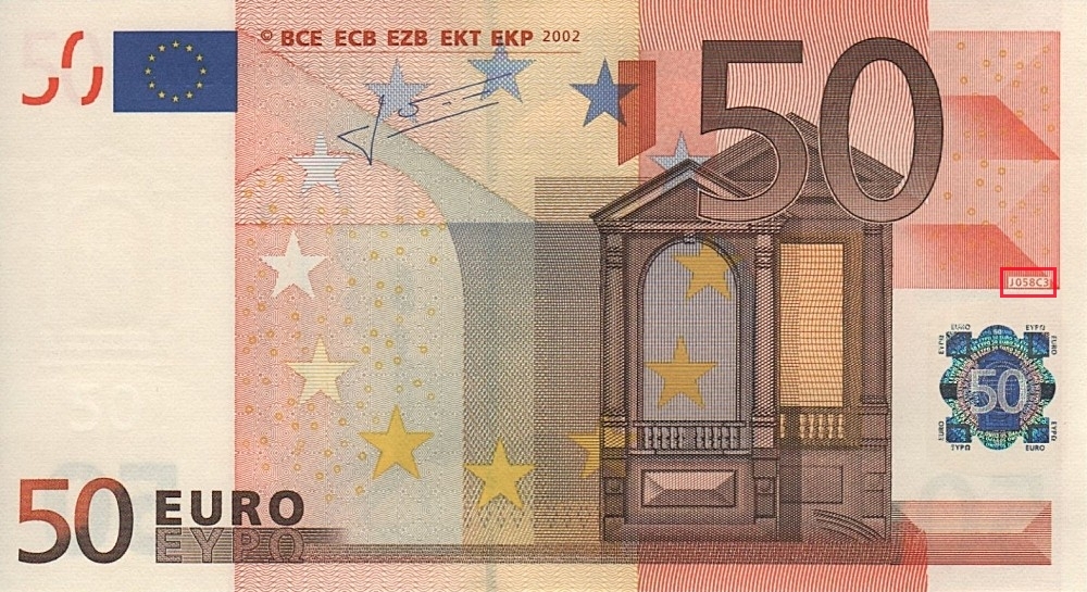 Billet de 50 € 2002 Italie