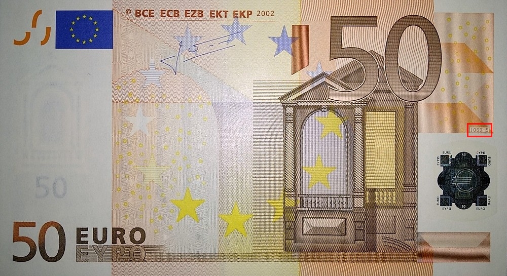 Billet de 50 € 2002 Italie