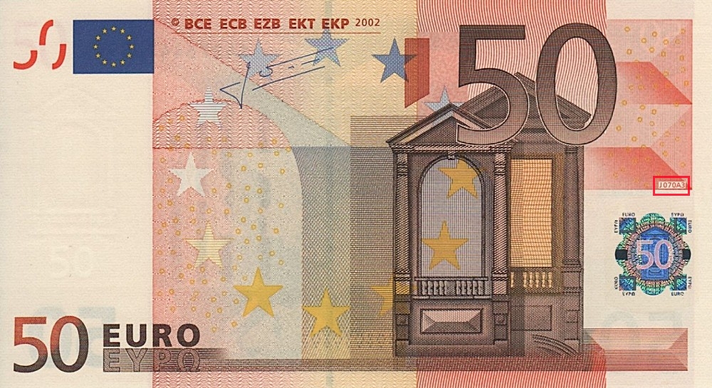 Billet de 50 € 2002 Italie