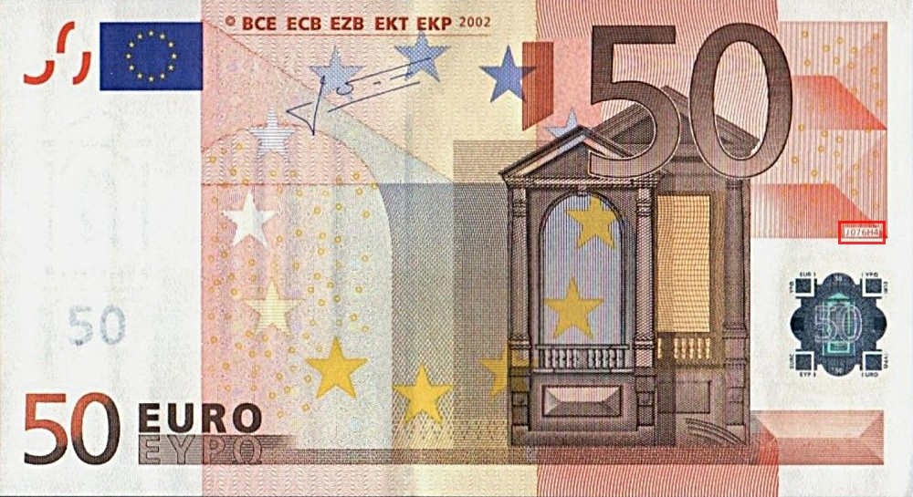 Billet de 50 € 2002 Italie