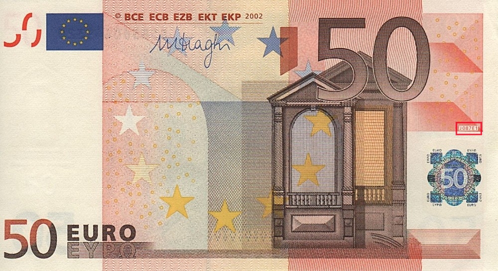 Billet de 50 € 2002 Italie