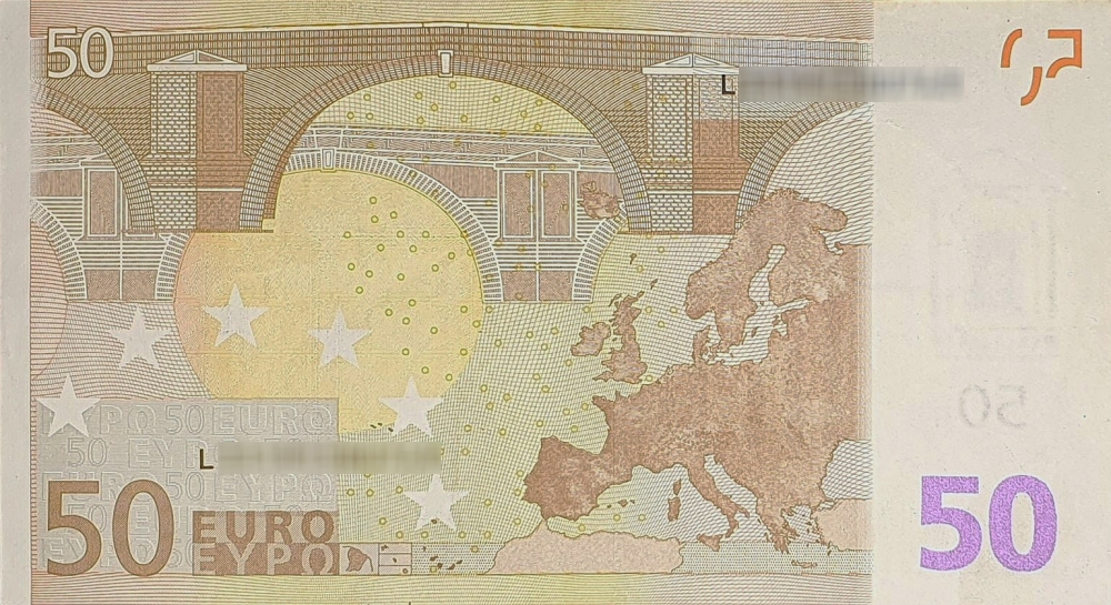 Détail du billet de 50 € 2002 Finlande
