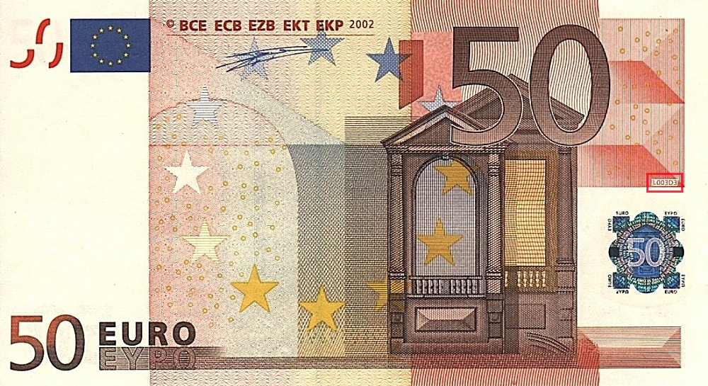 Billet de 50 € 2002 France