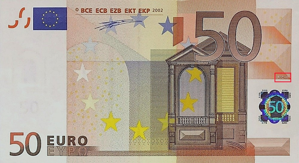 Billet de 50 € 2002 France