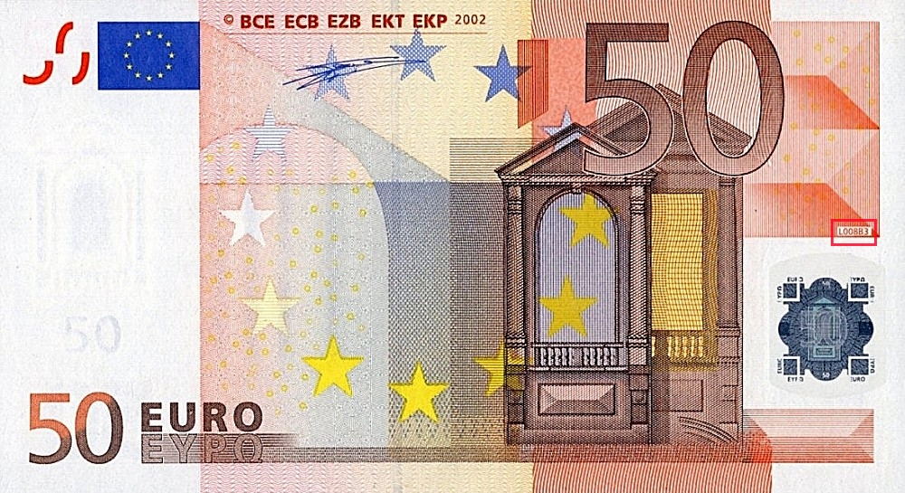 Billet de 50 € 2002 France