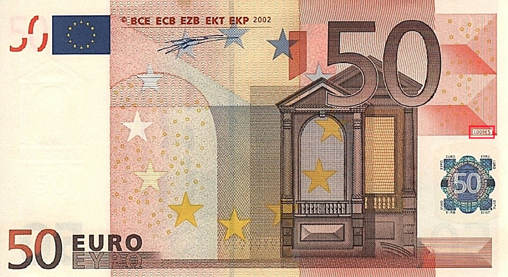 Billet de 50 € 2002 France