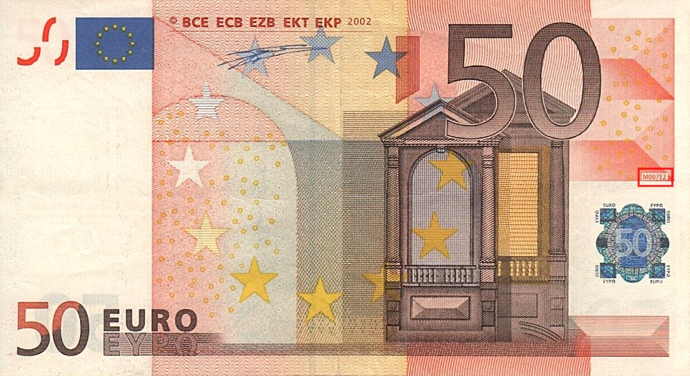 Billet de 50 € 2002 Espagne