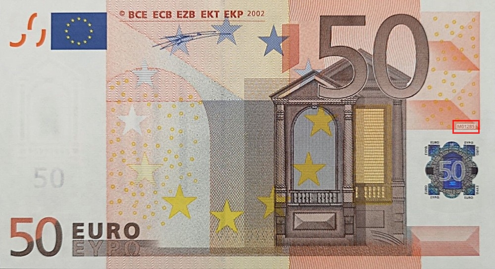 Billet de 50 € 2002 Espagne