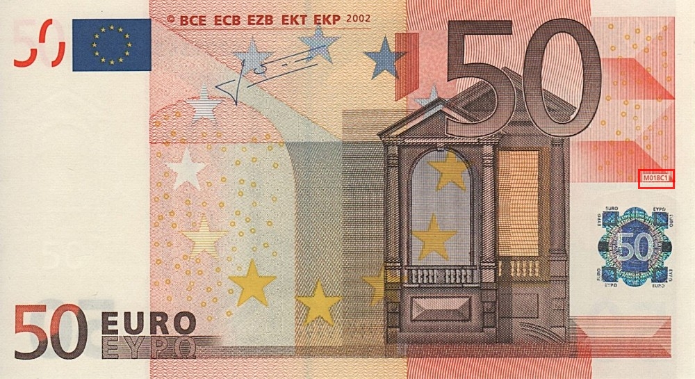 Billet de 50 € 2002 Espagne