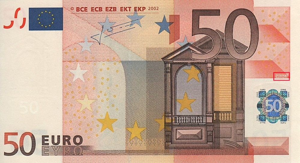 Billet de 50 € 2002 Espagne