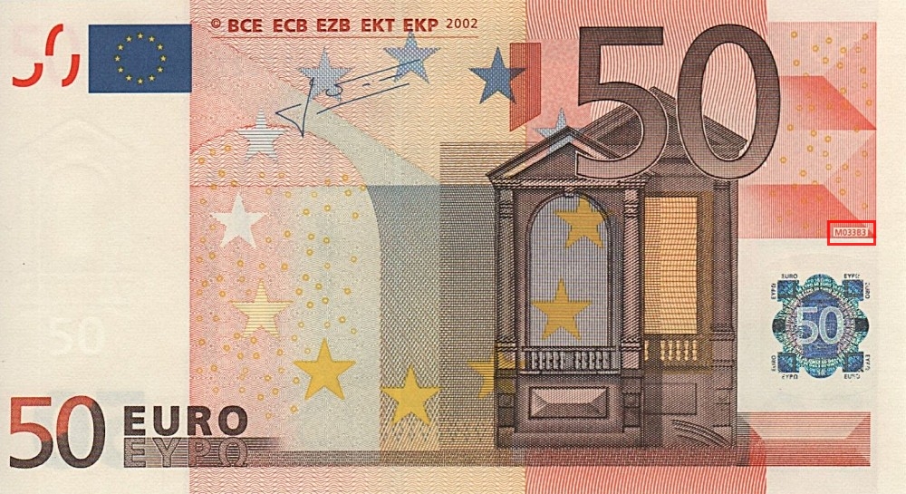 Billet de 50 € 2002 Espagne