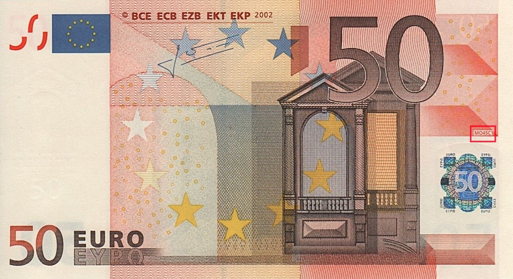 Billet de 50 € 2002 Espagne