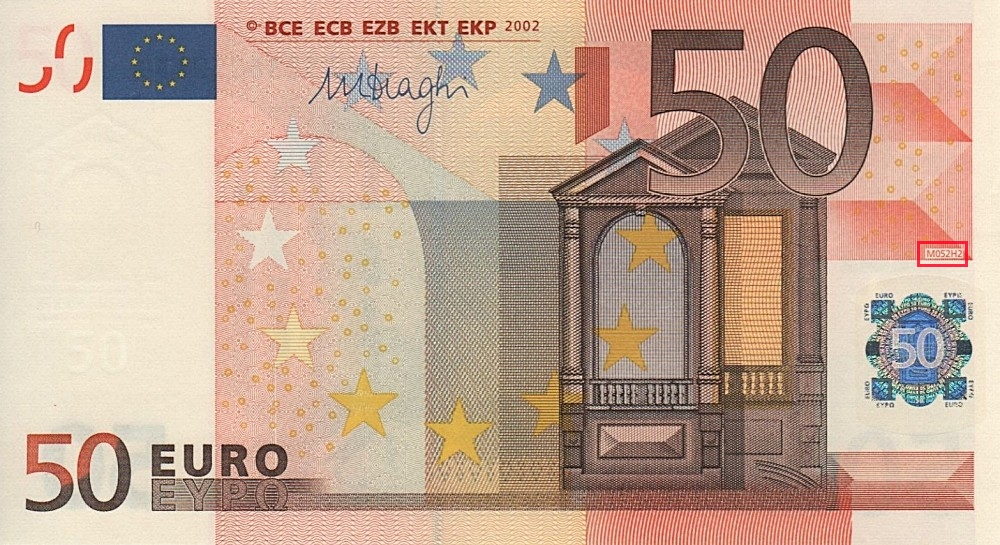 Billet de 50 € 2002 Espagne