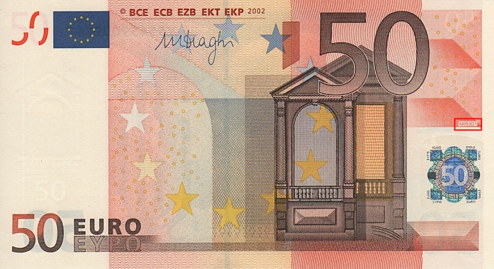 Billet de 50 € 2002 Espagne