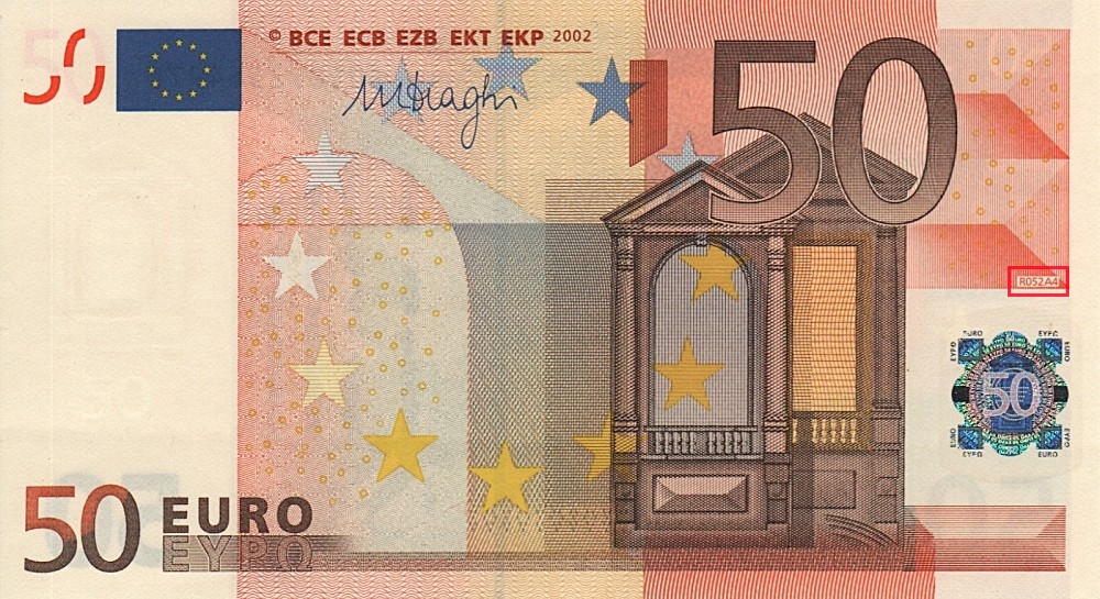 Billet de 50 € 2002 Slovaquie