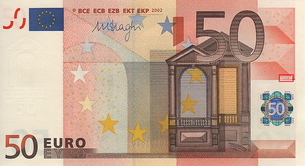 Billet de 50 € 2002 Belgique