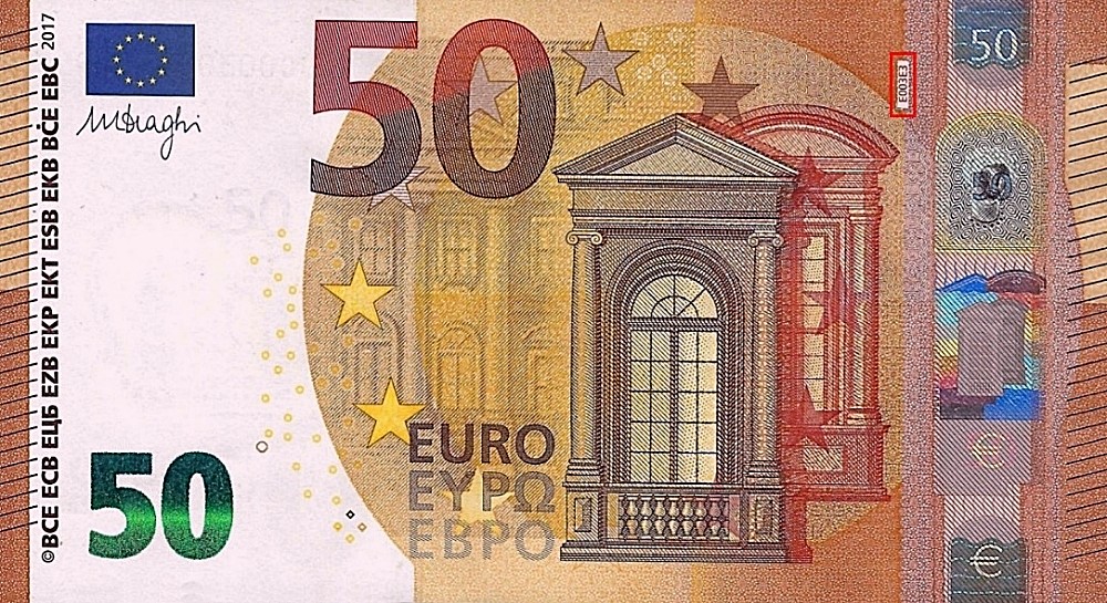 Billet de 50 € 2017 France (Oberthur)
