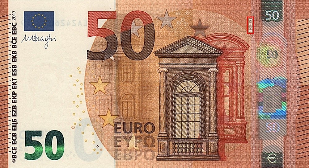 Billet de 50 € 2017 France (Oberthur)