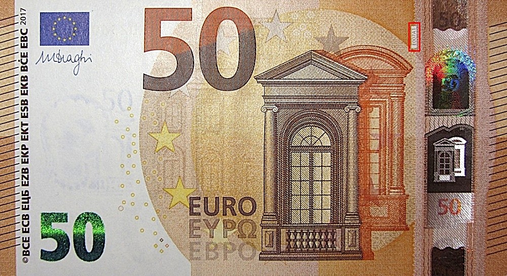 Billet de 50 € 2017 France (Oberthur)