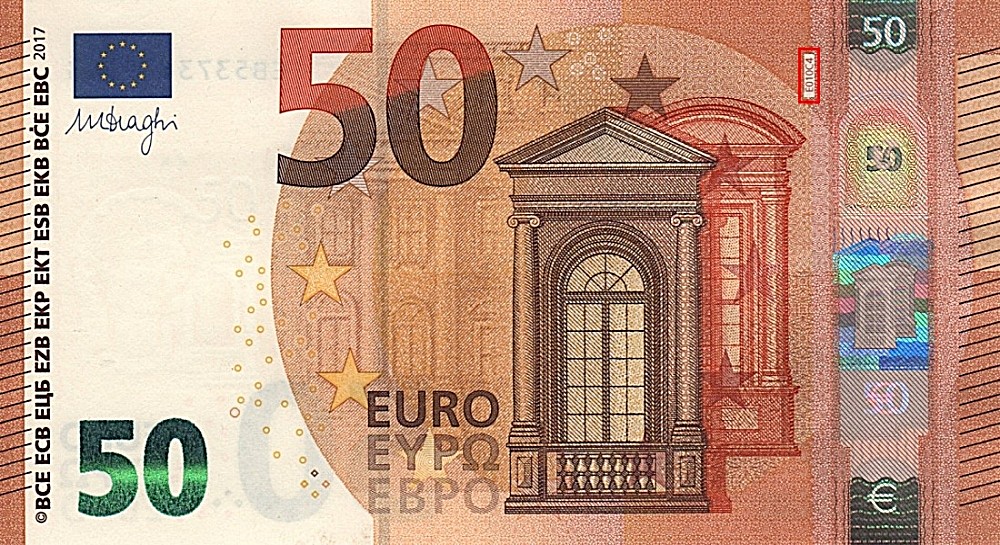 Billet de 50 € 2017 France (Oberthur)