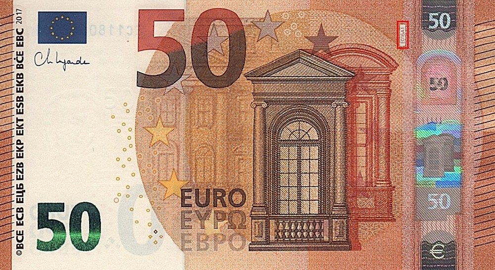 Billet de 50 € 2017 France (Oberthur)