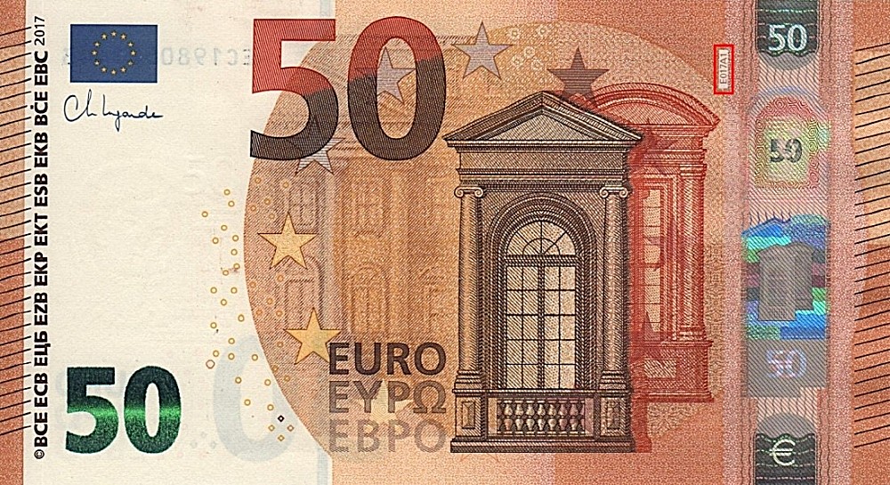 Billet de 50 € 2017 France (Oberthur)