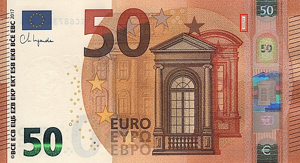 Billet de 50 € 2017 France (Oberthur)