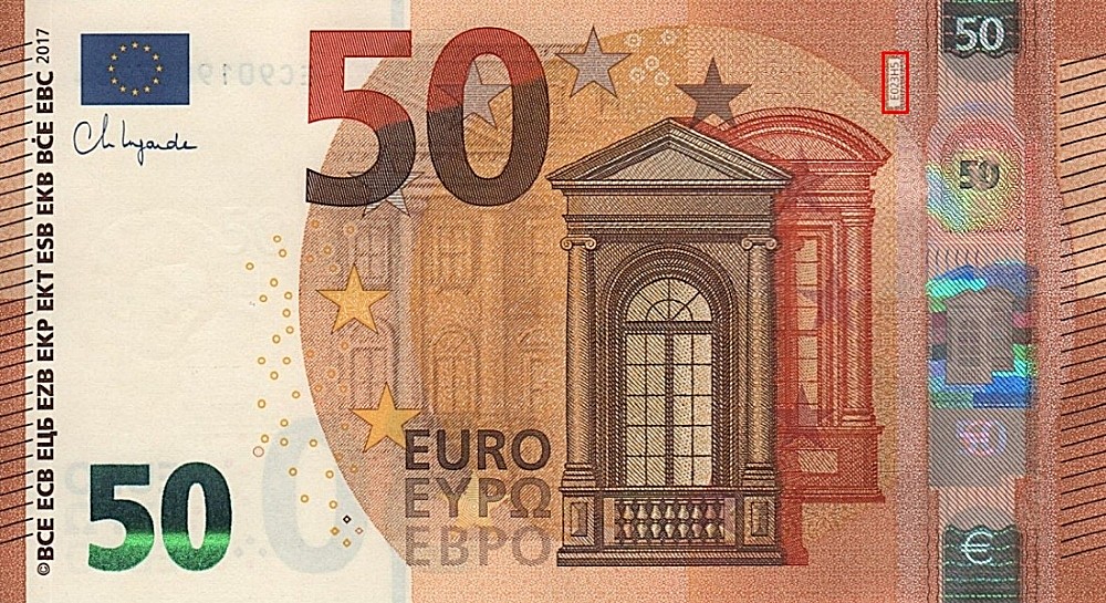 Billet de 50 € 2017 France (Oberthur)