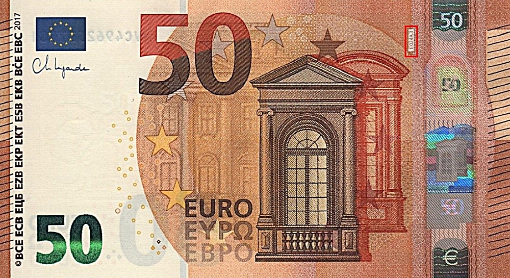 Billet de 50 € 2017 France (Oberthur)