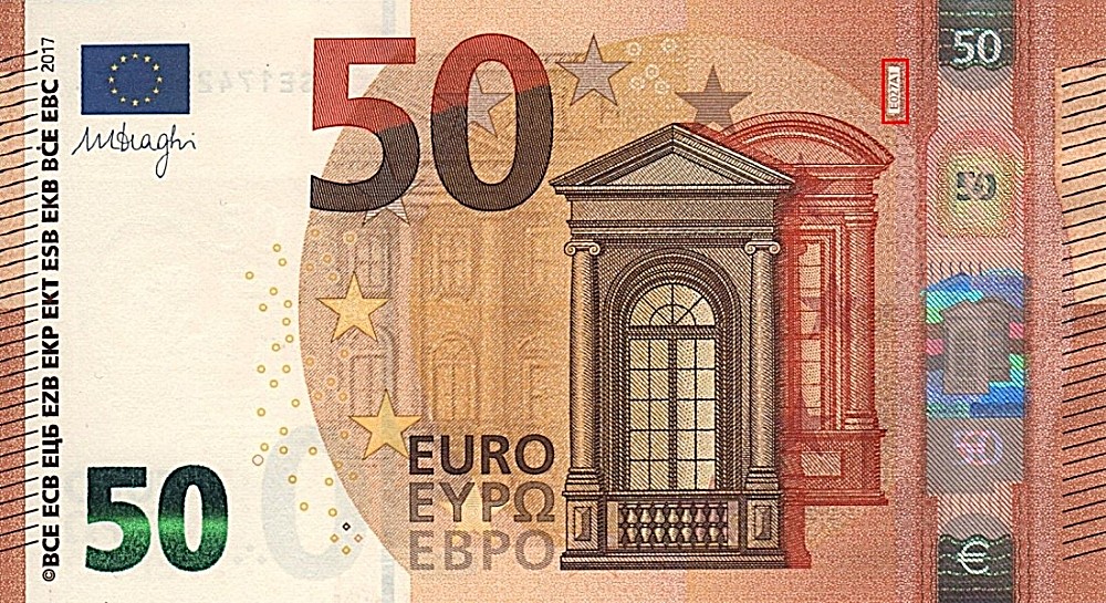 Billet de 50 € 2017 France (Oberthur)