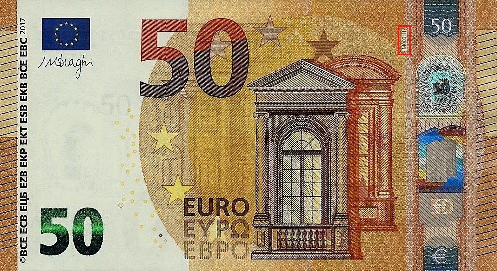 Billet de 50 € 2017 Portugal