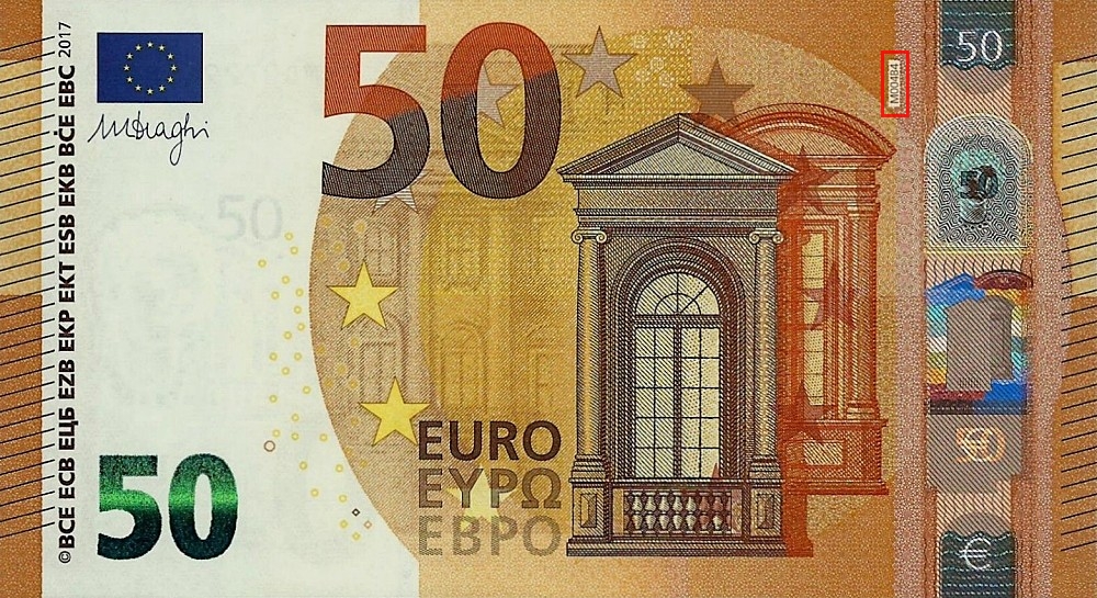 Billet de 50 € 2017 Portugal