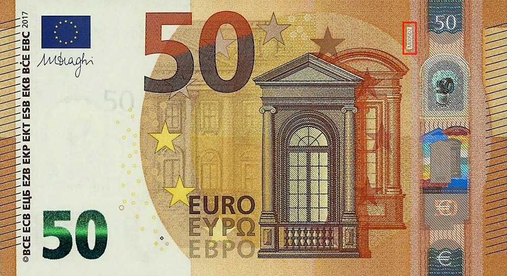 Billet de 50 € 2017 Portugal