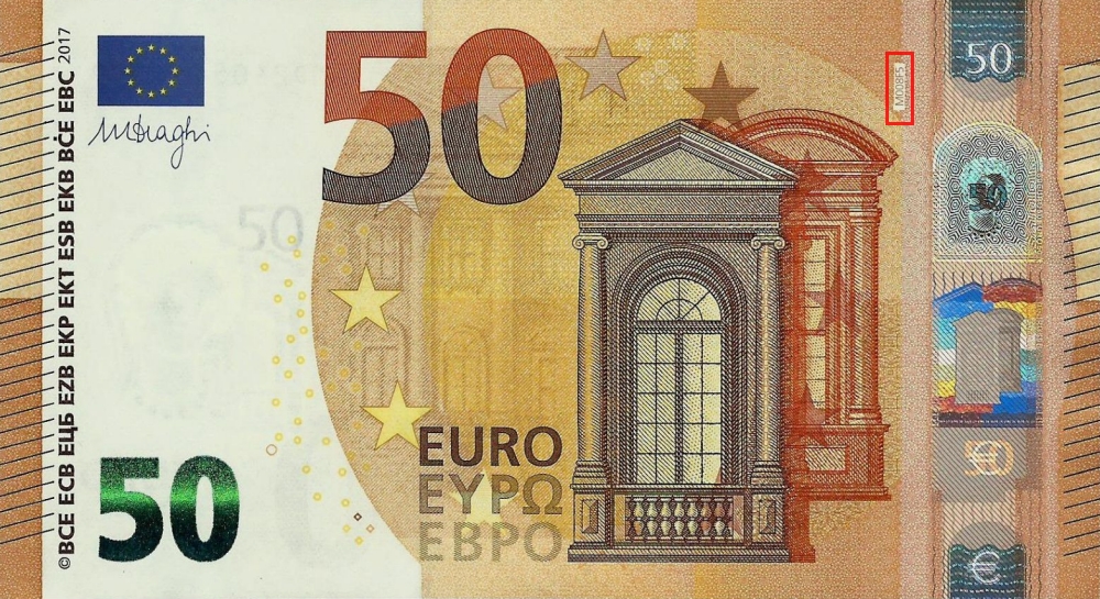 Billet de 50 € 2017 Portugal