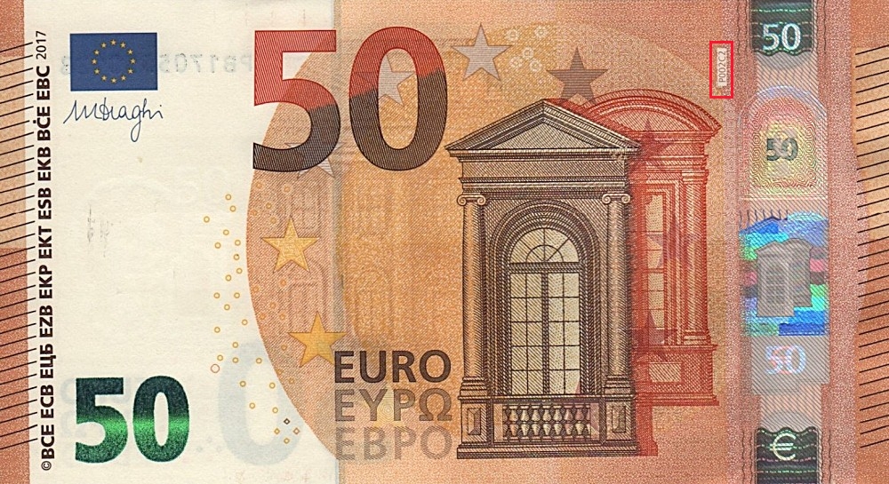 Billet de 50 € 2017 Pays-Bas