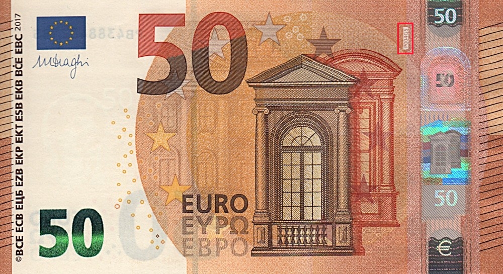 Billet de 50 € 2017 Pays-Bas