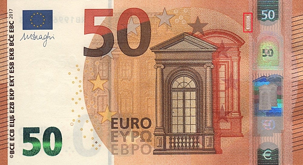 Billet de 50 € 2017 Allemagne