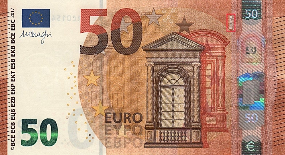 Billet de 50 € 2017 Allemagne