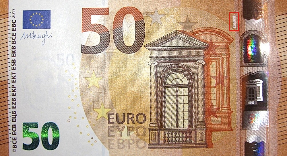 Billet de 50 € 2017 Allemagne