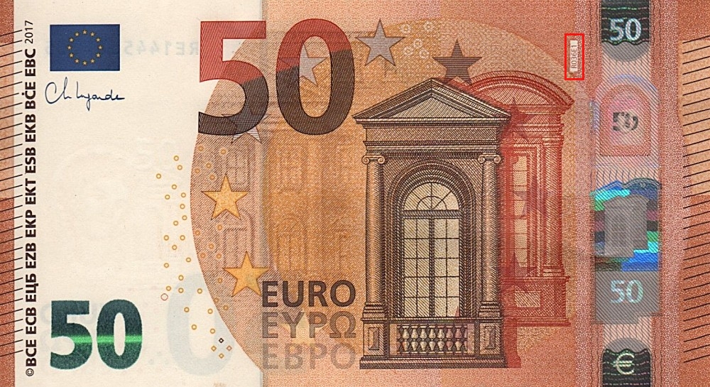 Billet de 50 € 2017 Allemagne