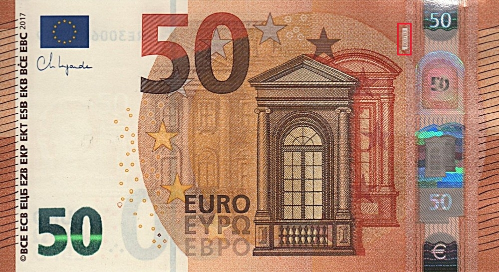 Billet de 50 € 2017 Allemagne