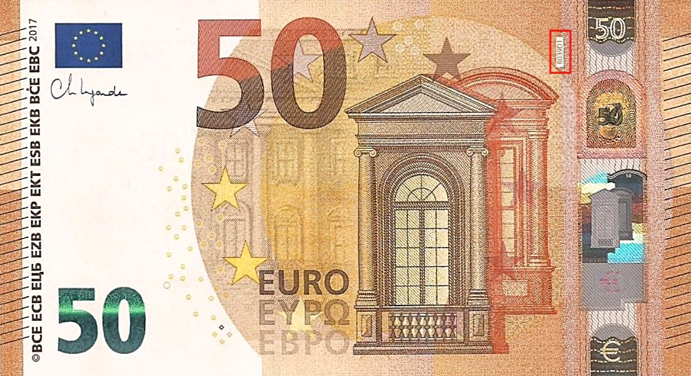Billet de 50 € 2017 Allemagne