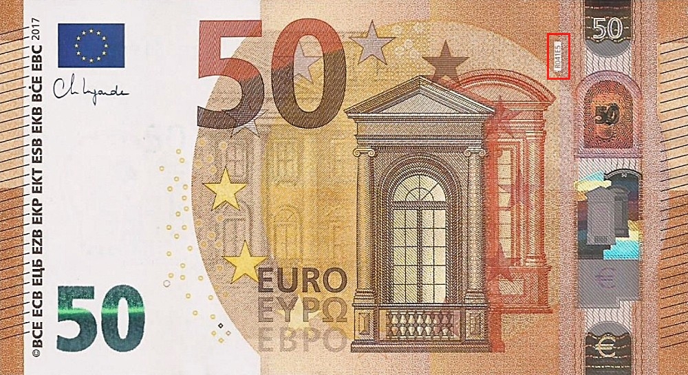 Billet de 50 € 2017 Allemagne