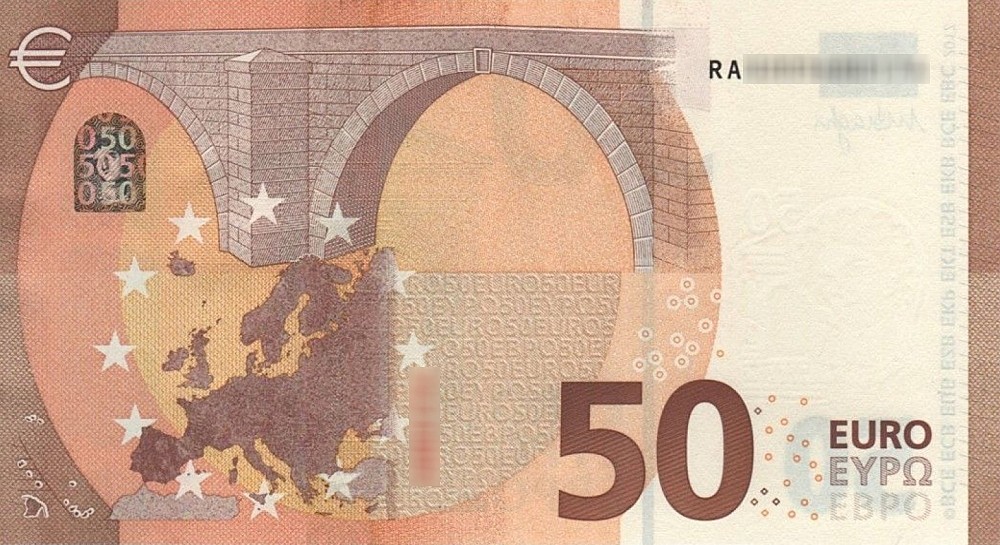 Détail du billet de 50 € 2017 Allemagne