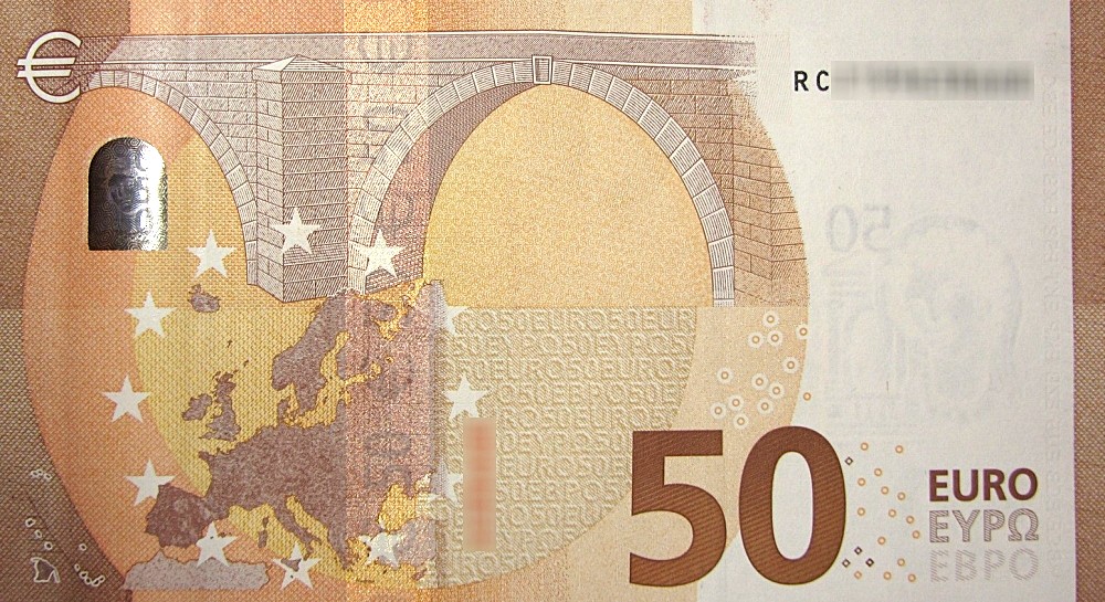 Détail du billet de 50 € 2017 Allemagne