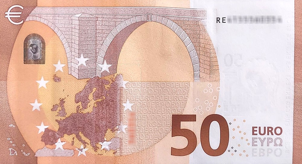 Détail du billet de 50 € 2017 Allemagne
