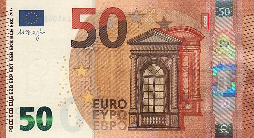 Billet de 50 € 2017 Italie