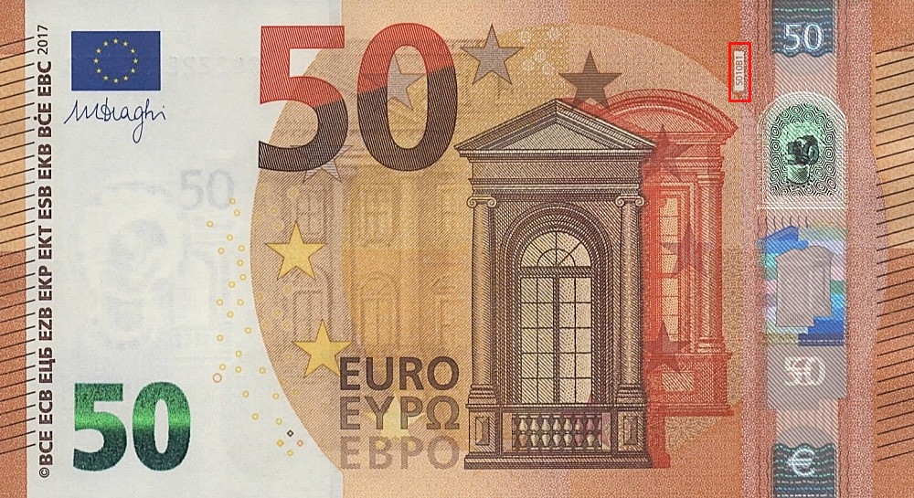 Billet de 50 € 2017 Italie