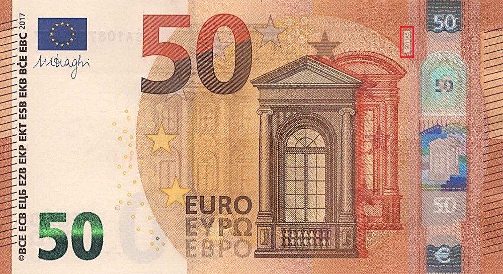 Billet de 50 € 2017 Italie